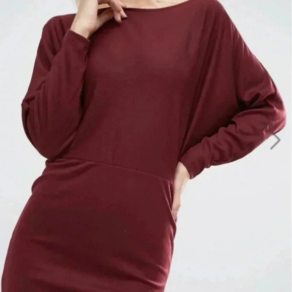 [ASOS] Mini Dress with Batwing Detail in Rib - Picture 5 of 8